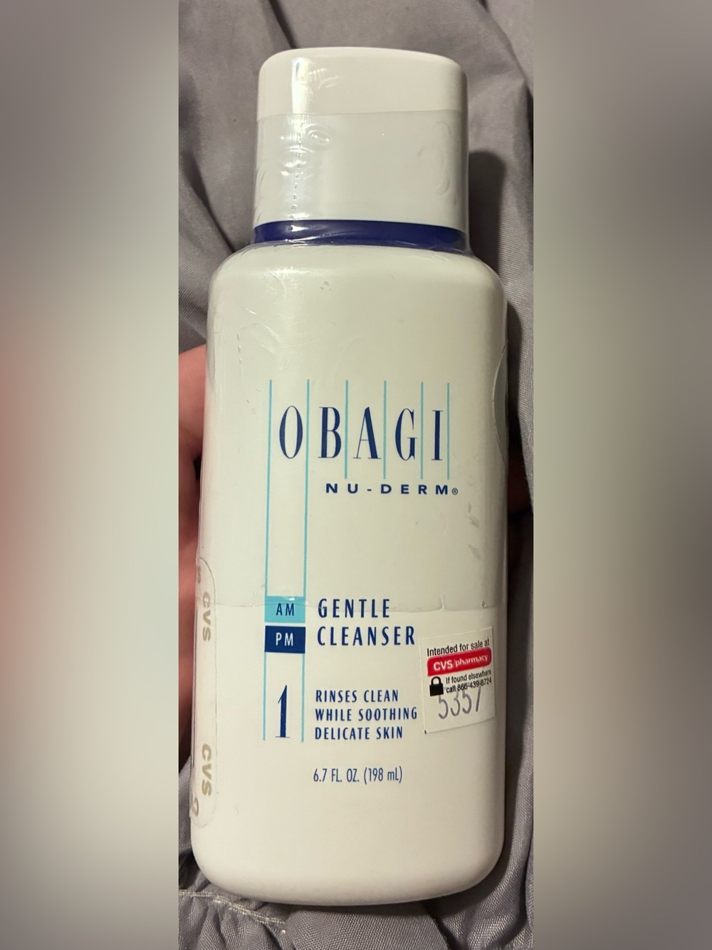 Obagi Nu-Derm Gentle Cleanser 6.7 oz Facial Cleanser AM PM New Sealed
